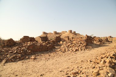 Eski kalıntıları çölde