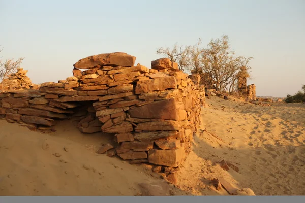 Ruiny stary w pustyni — Zdjęcie stockowe