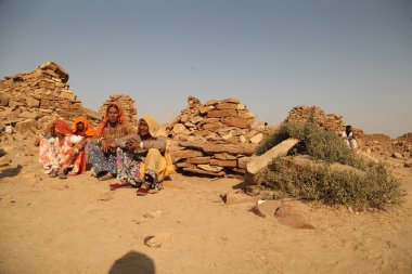 Kuldhara Köyü Rajasthan Hindistan terk