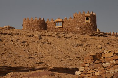 Eski kalıntıları çölde