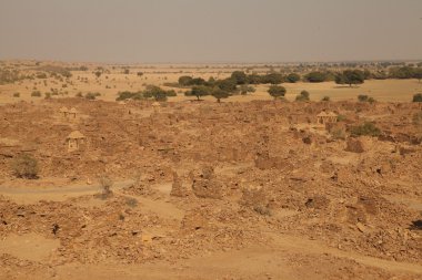Eski kalıntıları çölde