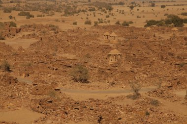 Eski kalıntıları çölde