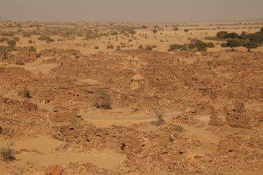 Eski kalıntıları çölde