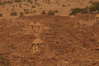 Eski kalıntıları çölde