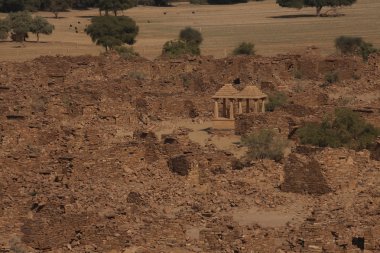 Eski kalıntıları çölde