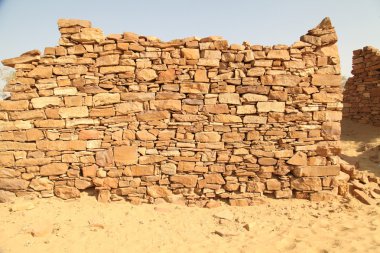 Eski kalıntıları çölde