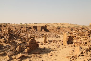 Eski kalıntıları çölde