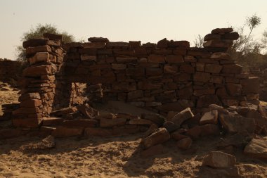 Kuldhara Köyü Rajasthan Hindistan terk