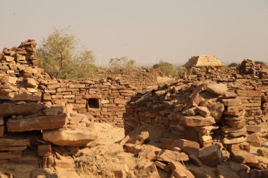 Eski kalıntıları çölde