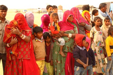 Çölü'nde yoksul insanlar
