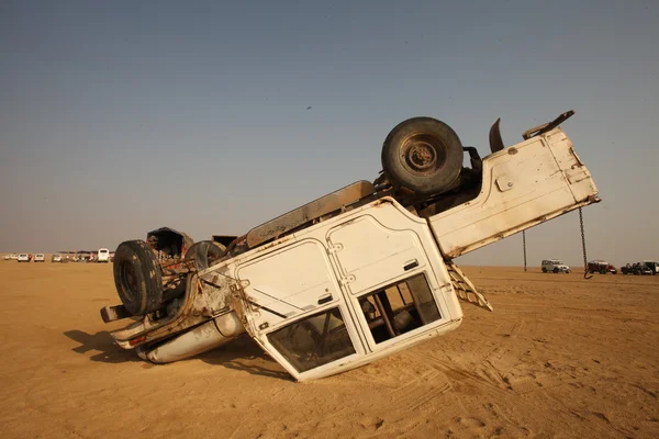 Accident de voiture dans le désert — Photo