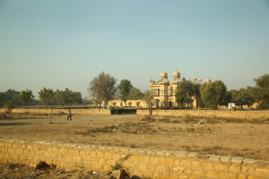 Kırsal alan Rajasthan Hindistan yolculuğu