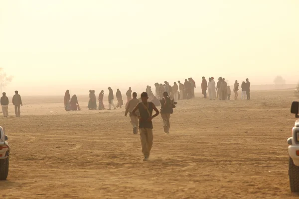 Villaggio poveri in Deserto — Foto Stock