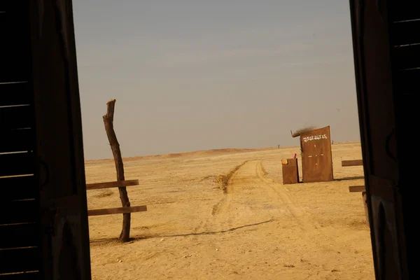 Paisaje del desierto en Rajastán India —  Fotos de Stock