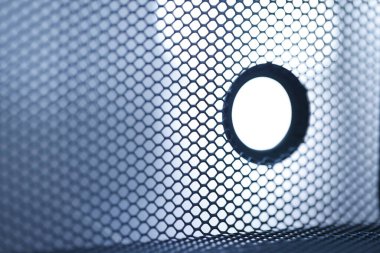 Metal mesh Moonlight Extreme macro shot