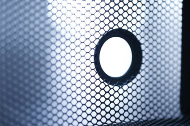 Metal mesh Moonlight Extreme macro shot