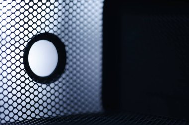 Metal mesh Moonlight Extreme macro shot