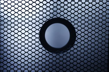 Metal mesh Moonlight Extreme macro shot