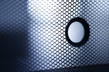 Metal mesh Moonlight Extreme macro shot