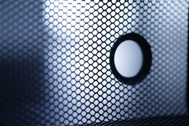 Metal mesh Moonlight Extreme macro shot