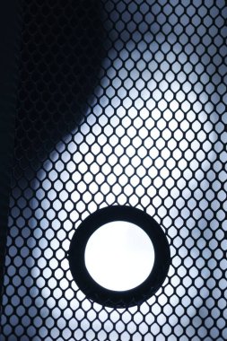 Metal mesh Moonlight Extreme macro shot