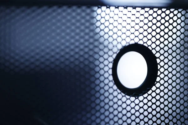 Metal mesh Moonlight Extreme macro shot