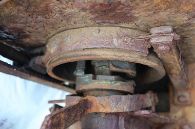 Hasarlı Eski Metal Doku Makro çekimi