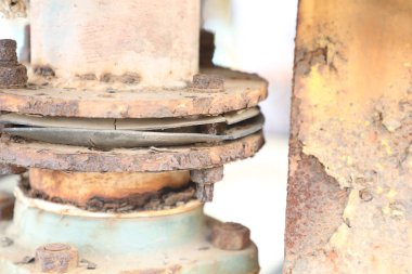 Hasarlı Eski Metal Doku Makro çekimi