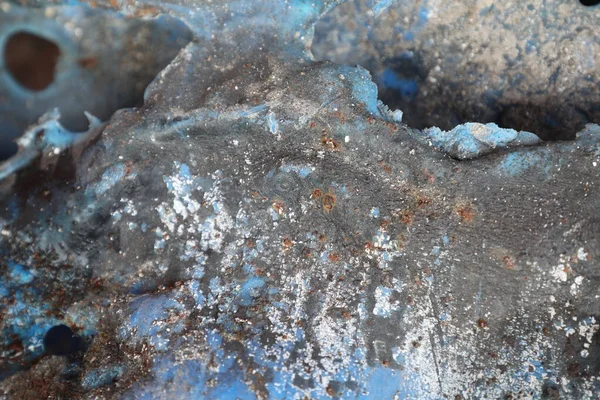 Hasarlı Eski Plastik Doku makro çekimi