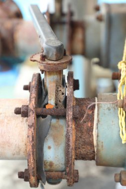 Hasarlı Eski Metal Doku Makro çekimi