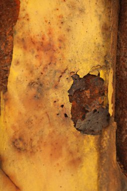 Hasarlı Eski Metal Doku Makro çekimi