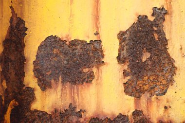 Hasarlı Eski Metal Doku Makro çekimi