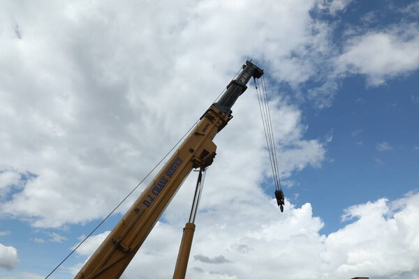Crane working at Construction site