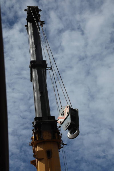 Crane working at Construction site