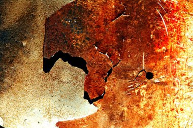 Rust Art Old Metal Texture Macro shot