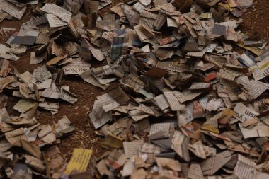 Dağınık gazete parçaları 1 Aralık 2025 'te Hyderabad Hindistan' da yatmaktadır.