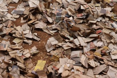 Dağınık gazete parçaları 1 Aralık 2025 'te Hyderabad Hindistan' da yatmaktadır.