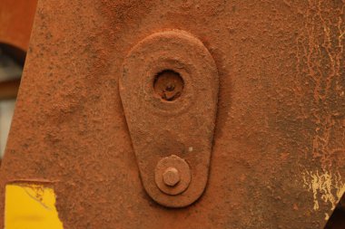 Hasarlı Eski Metal Doku Makro çekimi