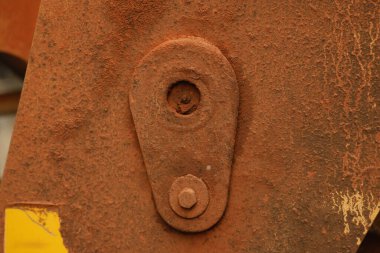 Hasarlı Eski Metal Doku Makro çekimi