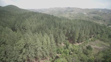 Orman Tepeleri ve Dağları 'nın Hindistan' daki havadan görünüşü