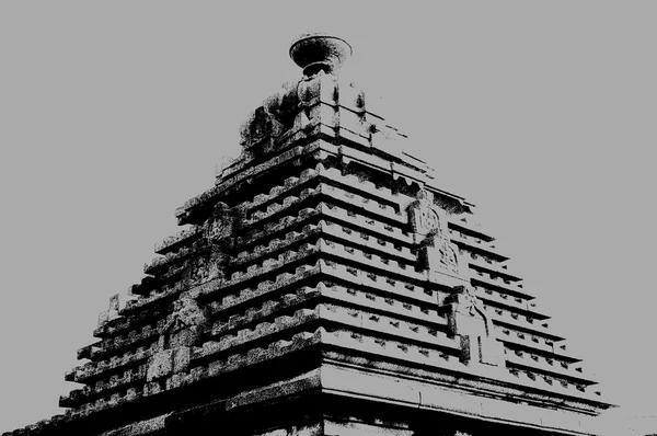 Cyfrowy sztuka tło świątynia — Zdjęcie stockowe