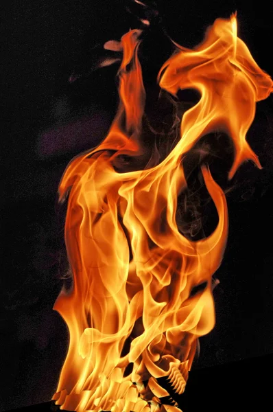 Tűz digitális művészeti háttér — Stock Fotó