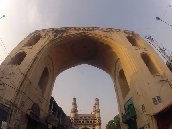 Örökség építése Charminar Hyderabad India — Stock Fotó