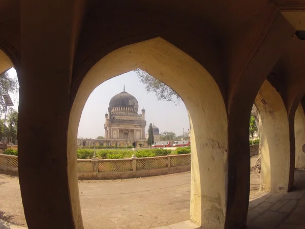 Túmulos de Golconda Hyderabad Índia — Fotografia de Stock