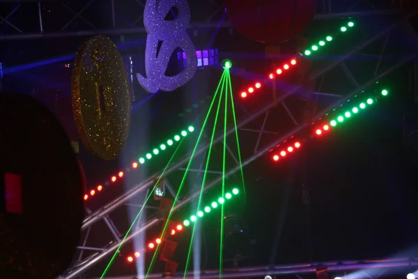 Lasershow-Lichter im Resort — Stockfoto