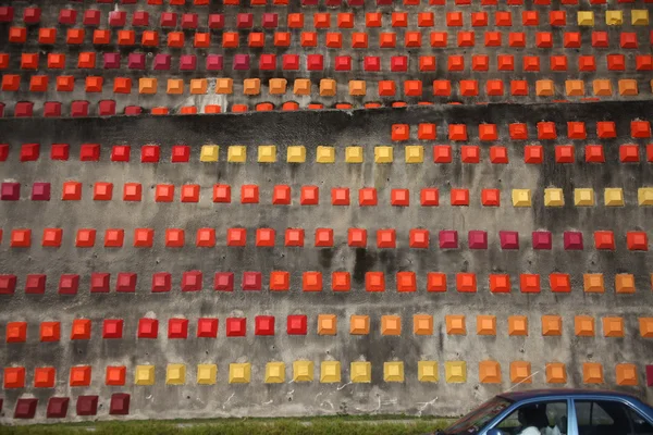 Primo piano colpo di muro designato — Foto Stock