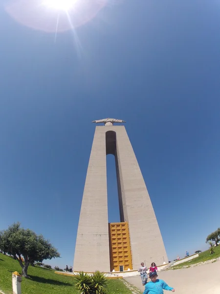 Statue du Christ sur la pierre en Bulgarie — Photo