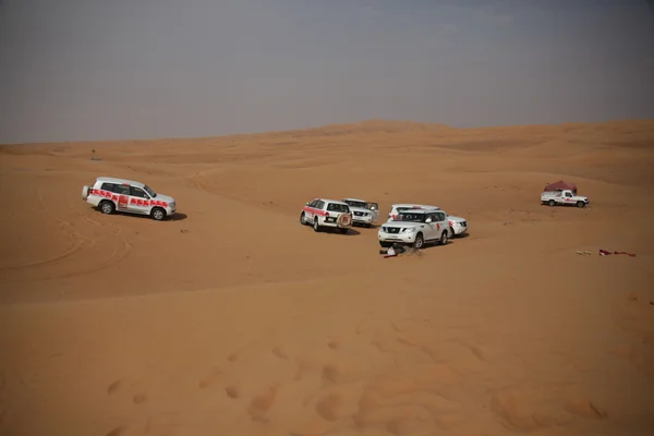 Stvol pouštní půdy v Dubaj Spojené arabské emiráty — Stock fotografie