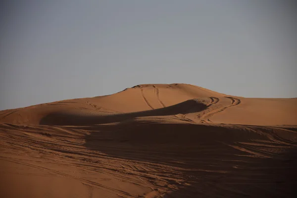Scape pustyni ziemi w Dubaj Zjednoczone Emiraty Arabskie — Zdjęcie stockowe