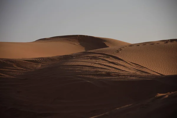 Paisaje del desierto en Dubai Emiratos Árabes Unidos — Foto de Stock